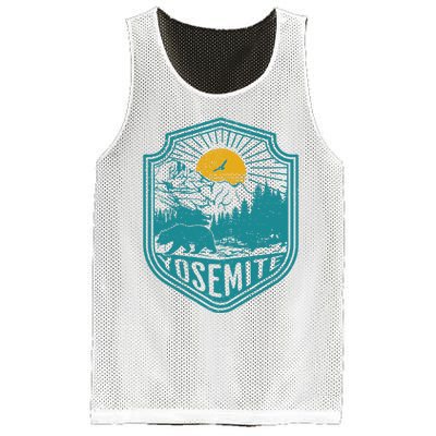 California Nature Hiking Outdoors Gift Yosemite National Park Mesh Reversible Basketball Jersey Tank