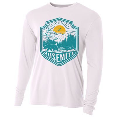 California Nature Hiking Outdoors Gift Yosemite National Park Cooling Performance Long Sleeve Crew