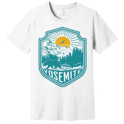 California Nature Hiking Outdoors Gift Yosemite National Park Premium T-Shirt