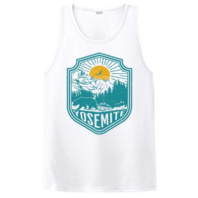 California Nature Hiking Outdoors Gift Yosemite National Park PosiCharge Competitor Tank