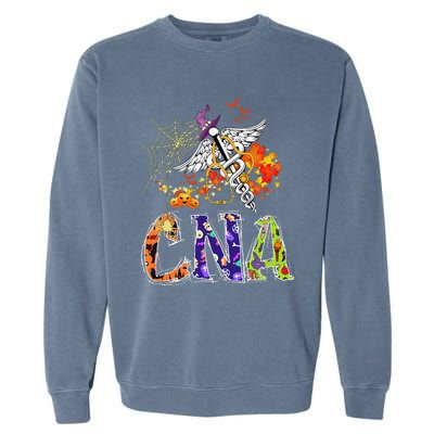 CNA Nurse Halloween Medical Certified Nurse Assistant Gift Garment-Dyed Sweatshirt