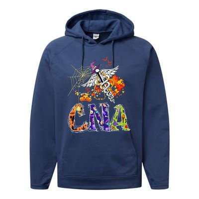 CNA Nurse Halloween Medical Certified Nurse Assistant Gift Performance Fleece Hoodie