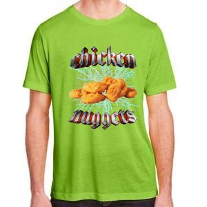 Chicken Nuggets Heavy Metal Hardcore Music Adult ChromaSoft Performance T-Shirt