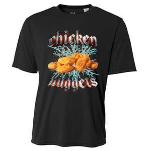 Chicken Nuggets Heavy Metal Hardcore Music Cooling Performance Crew T-Shirt