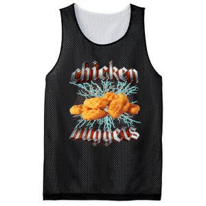 Chicken Nuggets Heavy Metal Hardcore Music Mesh Reversible Basketball Jersey Tank