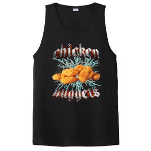 Chicken Nuggets Heavy Metal Hardcore Music PosiCharge Competitor Tank