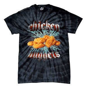 Chicken Nuggets Heavy Metal Hardcore Music Tie-Dye T-Shirt