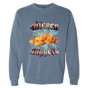 Chicken Nuggets Heavy Metal Hardcore Music Garment-Dyed Sweatshirt