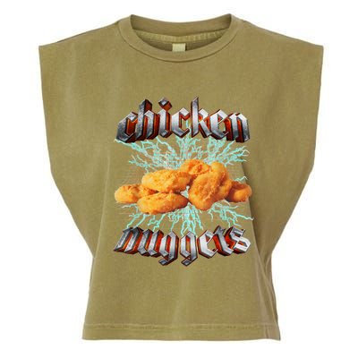 Chicken Nuggets Heavy Metal Hardcore Music Garment-Dyed Women's Muscle Tee