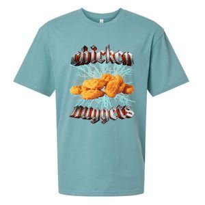 Chicken Nuggets Heavy Metal Hardcore Music Sueded Cloud Jersey T-Shirt