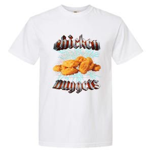 Chicken Nuggets Heavy Metal Hardcore Music Garment-Dyed Heavyweight T-Shirt