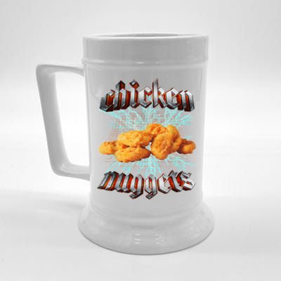 Chicken Nuggets Heavy Metal Hardcore Music Beer Stein