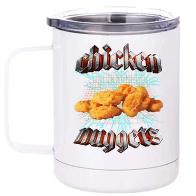 Chicken Nuggets Heavy Metal Hardcore Music 12 oz Stainless Steel Tumbler Cup