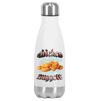 Chicken Nuggets Heavy Metal Hardcore Music Stainless Steel Insulated Water Bottle