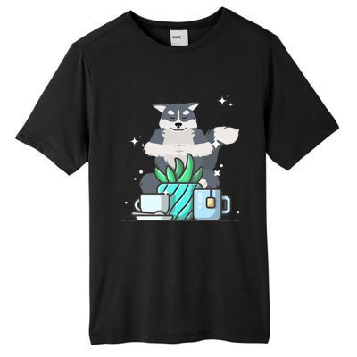 Cute Namaste Husky Dog Do Yoga Gardening Lover Coffee Lover Cute Gift Tall Fusion ChromaSoft Performance T-Shirt