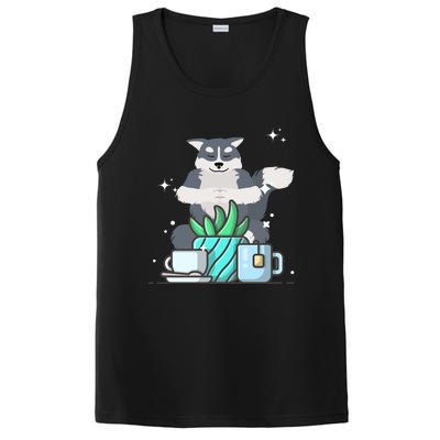 Cute Namaste Husky Dog Do Yoga Gardening Lover Coffee Lover Cute Gift PosiCharge Competitor Tank