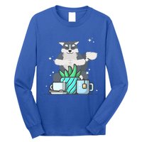 Cute Namaste Husky Dog Do Yoga Gardening Lover Coffee Lover Cute Gift Long Sleeve Shirt