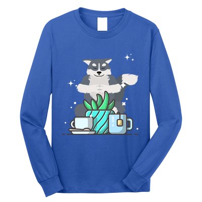 Cute Namaste Husky Dog Do Yoga Gardening Lover Coffee Lover Cute Gift Long Sleeve Shirt