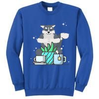 Cute Namaste Husky Dog Do Yoga Gardening Lover Coffee Lover Cute Gift Sweatshirt