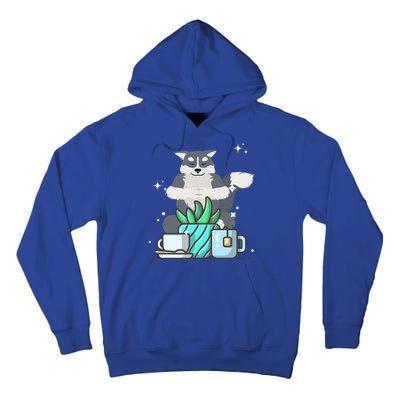 Cute Namaste Husky Dog Do Yoga Gardening Lover Coffee Lover Cute Gift Tall Hoodie