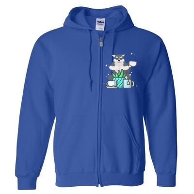 Cute Namaste Husky Dog Do Yoga Gardening Lover Coffee Lover Cute Gift Full Zip Hoodie