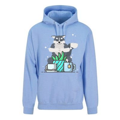 Cute Namaste Husky Dog Do Yoga Gardening Lover Coffee Lover Cute Gift Unisex Surf Hoodie