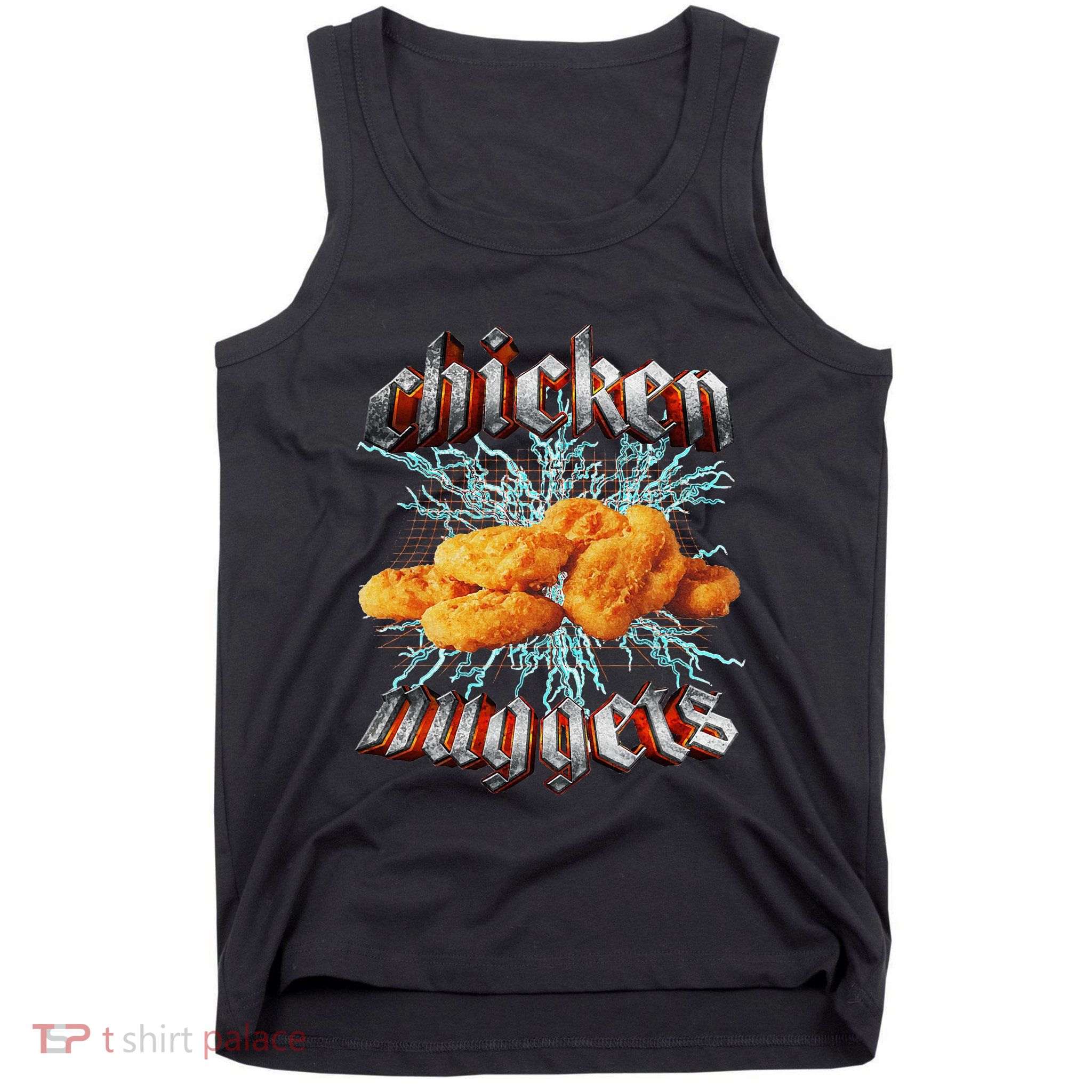 Chicken Nuggets Heavy Metal Hardcore Music Tank Top