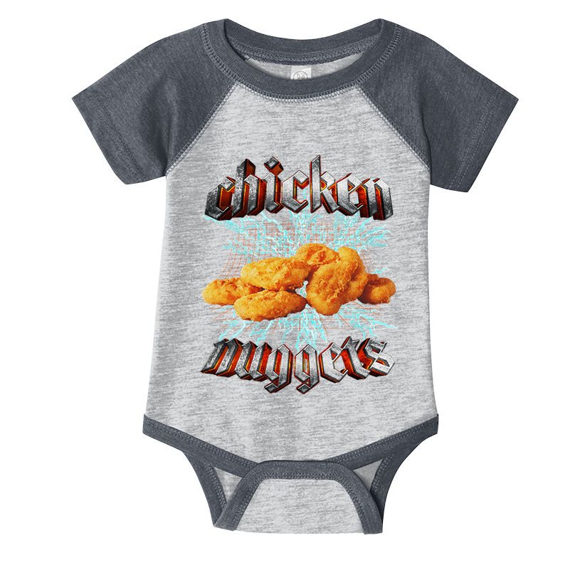 Chicken Nuggets Heavy Metal Hardcore Music Infant Baby Jersey Bodysuit