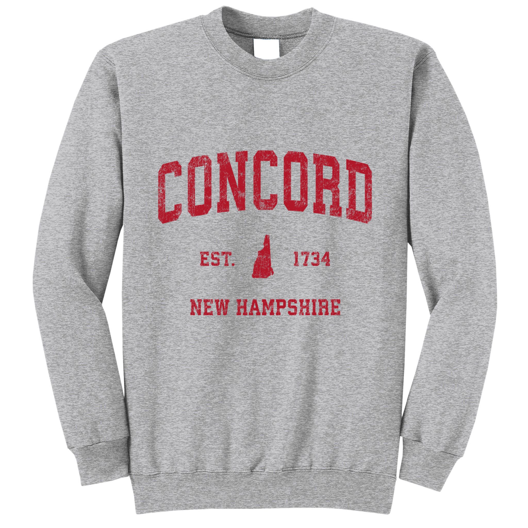 Concord New Hampshire Nh Vintage Sports Tall Sweatshirt
