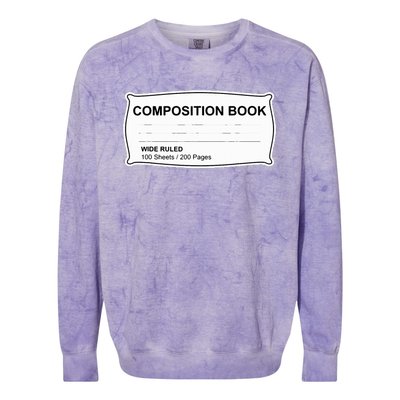 Composition Notebook Halloween Costume Couples Fancy Dress Colorblast Crewneck Sweatshirt