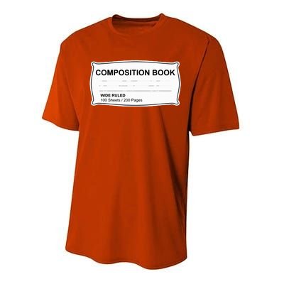 Composition Notebook Halloween Costume Couples Fancy Dress Performance Sprint T-Shirt