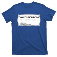 Composition Notebook Halloween Costume Couples Fancy Dress T-Shirt