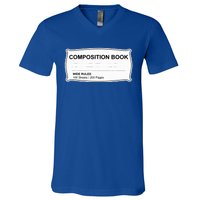 Composition Notebook Halloween Costume Couples Fancy Dress V-Neck T-Shirt