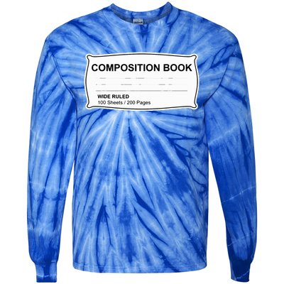 Composition Notebook Halloween Costume Couples Fancy Dress Tie-Dye Long Sleeve Shirt