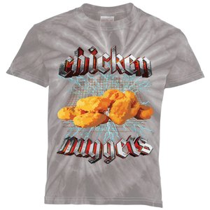 Chicken Nuggets Heavy Metal Hardcore Music Kids Tie-Dye T-Shirt