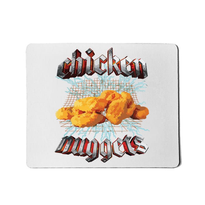 Chicken Nuggets Heavy Metal Hardcore Music Mousepad