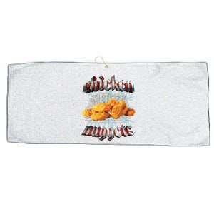 Chicken Nuggets Heavy Metal Hardcore Music Large Microfiber Waffle Golf Towel