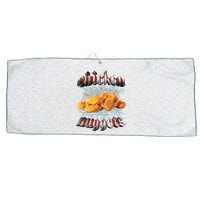 Chicken Nuggets Heavy Metal Hardcore Music Large Microfiber Waffle Golf Towel