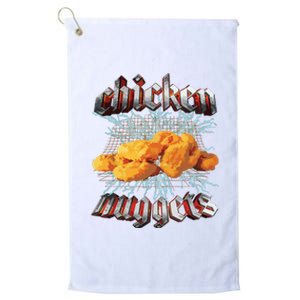 Chicken Nuggets Heavy Metal Hardcore Music Platinum Collection Golf Towel