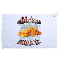 Chicken Nuggets Heavy Metal Hardcore Music Grommeted Golf Towel