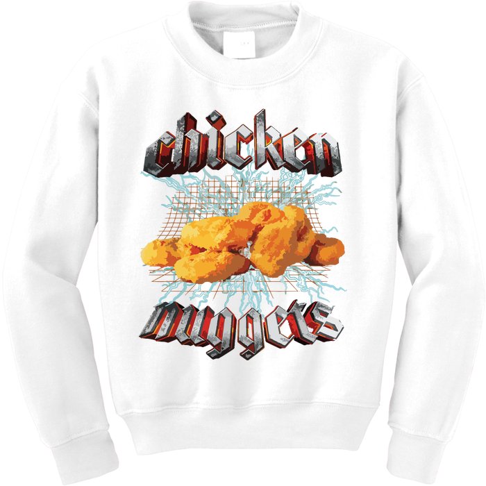 Chicken Nuggets Heavy Metal Hardcore Music Kids Sweatshirt