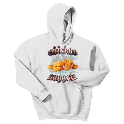 Chicken Nuggets Heavy Metal Hardcore Music Kids Hoodie