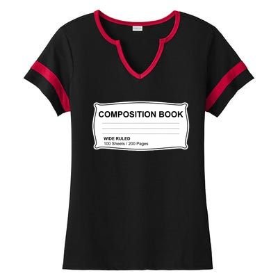 Composition Notebook Halloween Costume Couples Fancy Dress Ladies Halftime Notch Neck Tee