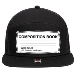 Composition Notebook Halloween Costume Couples Fancy Dress 7 Panel Mesh Trucker Snapback Hat