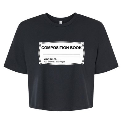 Composition Notebook Halloween Costume Couples Fancy Dress Bella+Canvas Jersey Crop Tee