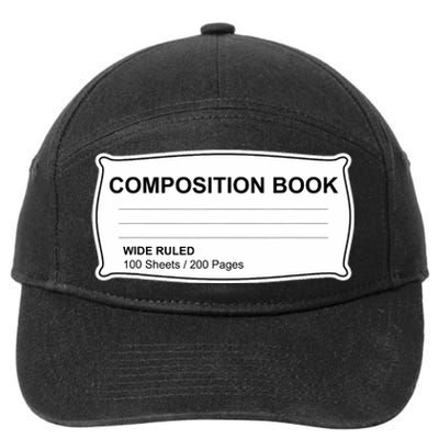 Composition Notebook Halloween Costume Couples Fancy Dress 7-Panel Snapback Hat