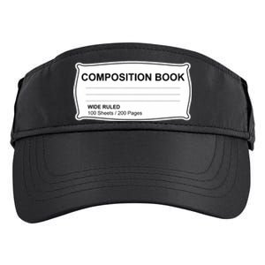 Composition Notebook Halloween Costume Couples Fancy Dress Adult Drive Performance Visor