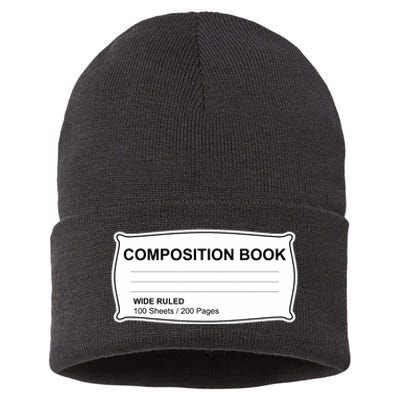 Composition Notebook Halloween Costume Couples Fancy Dress Sustainable Knit Beanie