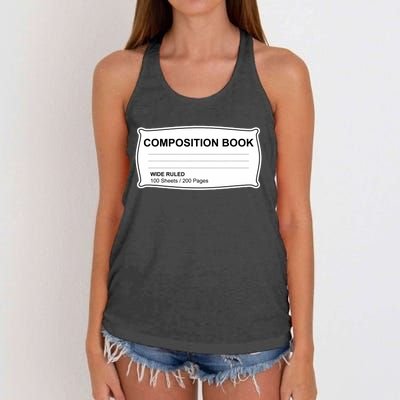 Composition Notebook Halloween Costume Couples Fancy Dress Women's Knotted Racerback Tank