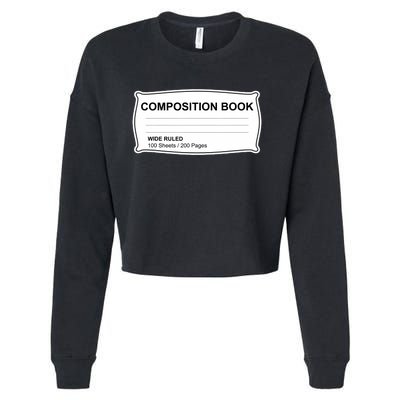 Composition Notebook Halloween Costume Couples Fancy Dress Cropped Pullover Crew